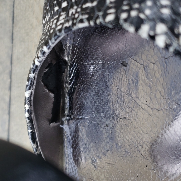 Sam Edelman Woman's  Leather Monroe  Heels  Black White - Picture 11 of 12